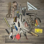 Mixed Tool Lot Pliers Side Cutters Pipe Needle Nose Wrench Scale Hand Vintage. Fixed Price $25.00.