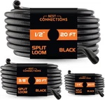Best Connections 3-PACK (1/4", 3/8", 1/2" X 20 Ft Each) Assorted Split Wire Loom. Fixed Price $38.90.