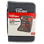 Hyper Tough 27-PIECE Kitchen Drawer Tool With Storage Case, Model 42884. Fixed Price $17.64.