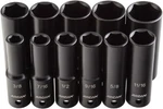 Arcan Tools 1/2 Drive Deep Impact Socket Set, 3/8 Inch, Cr-v, 11-P. Fixed Price $45.99.