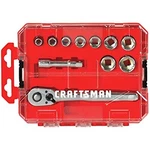 Craftsman Socket Set With Ratchet, Sae, 3/8-INCH Drive, 11-PIECE (CMMT12026). Fixed Price $54.76.
