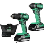 Metabo Hpt KC18DDXSM Multivolt 18V Brushless Sub-compact Drill/impact Driver Kit. Fixed Price $128.79.