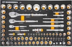 83 Pc. 1/4, 3/8", 1/2" 90-TOOTH Sae/metric Mechanics Tool Set With Eva Foam Tray. Fixed Price $343.70.
