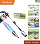 Heavy Duty Propane Weed Burner Torch, 30" Self-igniting Flame Thrower With Ru.... Fixed Price $60.17.