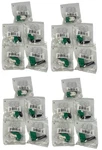Lot Of 20 Monoprice CAT5E RJ45 Toolless Keystone Jack Green Nos. Fixed Price $20.65.