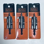 Black And Decker Quick Connect New Lot Of 3 Screwdriver Attachment Adapter Bit. Fixed Price $14.55.