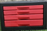 Craftsman Mechanics Tool Set Hard Case Red Black Sockets Ratchet Screwdriver. Fixed Price $85.00.