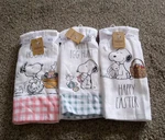 Rae Dunn Easter Peanuts Snoopy 100% Cotton Soft Hand Towels 5 Sets 2. Fixed Price $50.00.