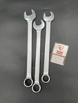 Set Of Three Indestro Super Combination Wrenches Made Usa Sae. Fixed Price $28.00.