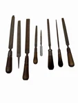 Vintage Nicholson Usa File Lotbastard & Smooth Wood Handle Machinist Tools. Fixed Price $49.99.