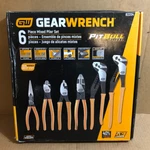 Gearwrench 6-PCS Pitbull Dipped Handle Mixed Plier Set, Alloy Steel 82204-06 **. Fixed Price $119.95.