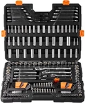 Vevor Mechanics Tool Set, 1/4"&3/8"&1/2" 205PCS. Fixed Price $127.57.