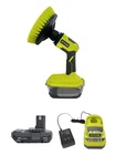 New Ryobi One+ 18V P4510 Cordless Power Scrubber Kit With Battery And Charger. Fixed Price $109.99.