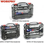 Workpro Drive Socket Set With Quick-release Ratchet Metric And Sae For Household. Fixed Price $42.99.