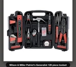 New Wilson & Miller Patriot's Generalist 129 Piece Toolset. Fixed Price $69.95.