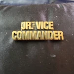 Jr Vice Commander Lapel Hat Pin Us Army Marines Navy Air Force Coast Guard Gift. Fixed Price $9.99.