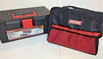 Craftsman 13 Tool Bag & Hyper Tough 16 Box Set New Storage Combo. Fixed Price $23.00.