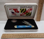 Maryland - 7TH State 2000 Knife / Quarter Set Frost Cutlery. Fixed Price $32.10.