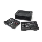 Hyper Tough 170-PIECE 1/4, 3/8 And 1/2-INCH Drive Mechanics Tool Set. Fixed Price $144.29.
