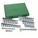 Sk Tools 3/8" Drive 6 Point Standard Deep Sae Metric Socket Set 49PCS. Fixed Price $298.97.