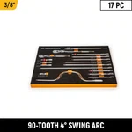 Gearwrench Drive 90 Tooth Ratchets Tool Set Eva Foam Tray 17 Piece. Fixed Price $225.33.