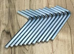 Lot Of 11 Hex 1/4 Driver Allen Key L-shape. Fixed Price $10.00.