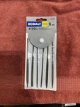 Kobalt 6 Piece Miniature Hobby File Set 5-1/2" Inch "new Old Stock". Fixed Price $26.99.