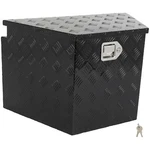 29"X17"X18" Black Aluminum Storage Tool Box W/1X Chain Wholesale For Garage Rv. Fixed Price $162.37.