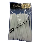 Maryland Plastics P2900WHT Sovereign Polybag Knife White Polystyrene 12/50. Fixed Price $42.50.