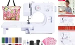 Sewing Machine For Beginners, Electric Mini Portable, 14 Built-in Bright White. Fixed Price $129.55.