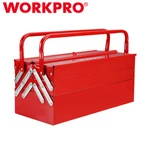 Workpro 18" Metal Tool Box Cantilever Folding Storage 5-TRAYS Organizer. Fixed Price $49.99.