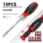 Geinxurn Ratcheting Automotive Screwdriver Multi-bit 13 Torx Phillips Flat. Fixed Price $33.59.