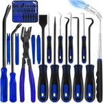 17PCS Precision Pick & Hook Set With Scraper And Magnetic Telescoping Tool Kit. Fixed Price $21.99.