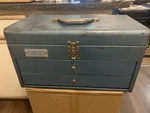Vintage Bluegrass Tool Box Made For Belknap. 10 9.5 Model T5-BG-6718. Fixed Price $80.00.