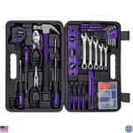 Cartman 152-PIECE Purple Hand Tool Kit Complete Household Set With Case. Fixed Price $62.98.