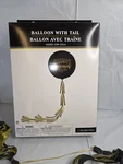 New Happy Birthday Balloon With Tail Kit Black Gold Tassel Party Decor. Fixed Price $19.95.