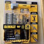 Dewalt Maxfit 36 Piece Set Steel Screwdriving Bit With Right Angle Adapter New. Fixed Price $25.00.