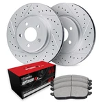 R1 Concepts Drilled & Slotted Brake Kit W Optimum Pads. Fixed Price $410.17.