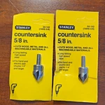 Lot Of 2 Stanley 5/8" Countersink 14-HS New. Fixed Price $19.99.