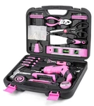 Urasisto Pink Household Tool Set With 3.6V Usb Electric Screwdriver, 136 Pcs .... Fixed Price $55.31.