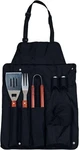 Chefs Kitchen 82-4308B Buddy 7-PIECE Bbq Apron And Utensil Set, Black. Fixed Price $17.00.