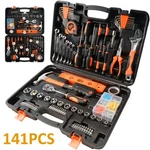 Anxtech 141 Pcs Repair Tool Kit Mechanics General Basic Hand. Fixed Price $45.99.