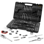 116-PIECE Tap & Die Set Metric/sae Bearing Steel Threading Tool W/case. Fixed Price $105.97.