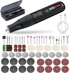 8.0V Cordless Rotary Tool, Speeds, 65 Pcs And Accessories Grey. Fixed Price $70.05.