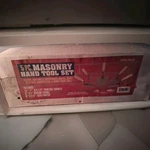 Harbor Freight 5 Pc Masonry Tool Set W/ Case - Pointing, Margin, Tuck Trowel. Fixed Price $10.00.