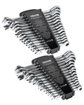 Combination Wrench Set 30 Pcs Sae 1/4" To 1", Metric 8MM 24MM Organizer Rack. Fixed Price $108.95.