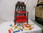 Little Tikes Craftsman Tool Bench Set Belt Hammer Screw Driver Saw Hooks Goggles. Fixed Price $61.56.