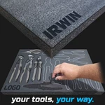 Irwin Dark Shadow Foam Tray Insert Storage Organizer Toolbox Kit Set. Fixed Price $63.43.