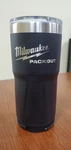 Milwaukee 48-22-8392B Packout 20OZ Tumbler Black In Great Shape!. Fixed Price $18.99.