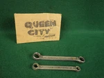 Pair Of Vintage Crescent LC16 And LC12 Combination Wrenches 1/2 + 3/8". Fixed Price $12.00.